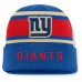 New York Giants Fanatics Royal/Red Heritage O-Line Cuffed Knit Hat