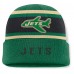 New York Jets Fanatics Green/Black Heritage O-Line Cuffed Knit Hat New York Jets Fanatics Green/Black Heritage O-Line Cuffed Knit Hat