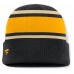 Pittsburgh Steelers Fanatics Black/Gold Heritage O-Line Cuffed Knit Hat