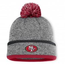 Шапка с помпоном San Francisco 49ers Fanatics Heather Gray Motion