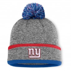 Шапка с помпоном New York Giants Fanatics Heather Gray Motion