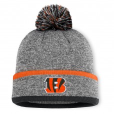 Шапка с помпоном Cincinnati Bengals Fanatics Heather Gray Motion