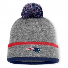 Шапка с помпоном New England Patriots Fanatics Heather Gray Motion