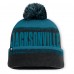 Шапка с помпоном Jacksonville Jaguars Fanatics Black/Teal Play Action
