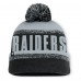 Шапка с помпоном Las Vegas Raiders Fanatics Black/Gray Play Action