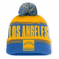 Шапка с помпоном Los Angeles Chargers Fanatics Powder Blue/Gold Play Action