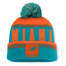 Шапка с помпоном Miami Dolphins Fanatics Aqua/Orange Play Action
