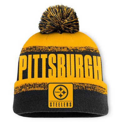 Шапка с помпоном Pittsburgh Steelers Fanatics Black/Gold Play Action