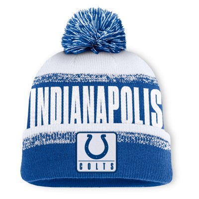 Шапка с помпоном Indianapolis Colts Fanatics Royal/White Play Action
