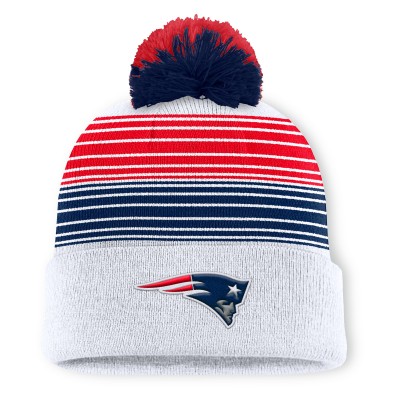 Шапка с помпоном New England Patriots Fanatics White Ghost