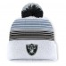 Шапка с помпоном Las Vegas Raiders Fanatics White Ghost Шапка с помпоном Las Vegas Raiders Fanatics White Ghost