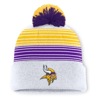 Шапка с помпоном Minnesota Vikings Fanatics White Ghost