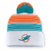 Шапка с помпоном Miami Dolphins Fanatics White Ghost Шапка с помпоном Miami Dolphins Fanatics White Ghost