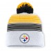 Шапка с помпоном Pittsburgh Steelers Fanatics White Ghost