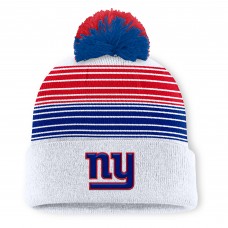 Шапка с помпоном New York Giants Fanatics White Ghost
