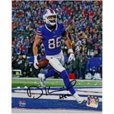 Dalton Kincaid Buffalo Bills Autographed Fanatics Authentic 8 x 20 Snowing Touchdown Vertical Photograph