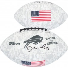 Dalton Kincaid Buffalo Bills Autographed Fanatics Authentic Wilson Salute to Service Football