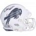 Dalton Kincaid Buffalo Bills Autographed Fanatics Authentic 2024 Salute to Service Speed Mini Helmet