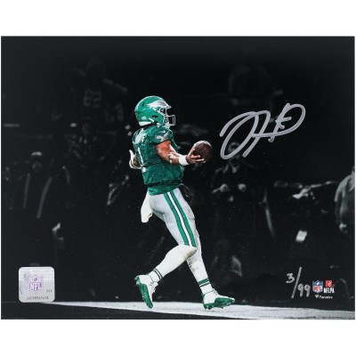 Jalen Hurts Philadelphia Eagles Autographed Fanatics Authentic 8 x 10 2023 Week 12 Walk-Off Overtime Touchdown Spotlight Photograph - Limited Edition of 99