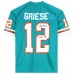 Игровая джерси Bob Griese Miami Dolphins Autographed Mitchell and Ness 1973 Teal Authentic with H.o.F. 90 Inscription