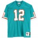 Игровая джерси Bob Griese Miami Dolphins Autographed Fanatics Authentic Mitchell and Ness 1973 Aqua Authentic