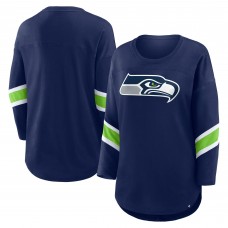 Женская Seattle Seahawks Fanatics College Navy Redzone 3/4-Sleeve T-Shirt
