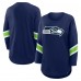 Женская Seattle Seahawks Fanatics College Navy Redzone 3/4-Sleeve T-Shirt