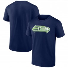 Seattle Seahawks College Navy Chrome Dimension T-Shirt