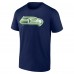 Seattle Seahawks College Navy Chrome Dimension T-Shirt