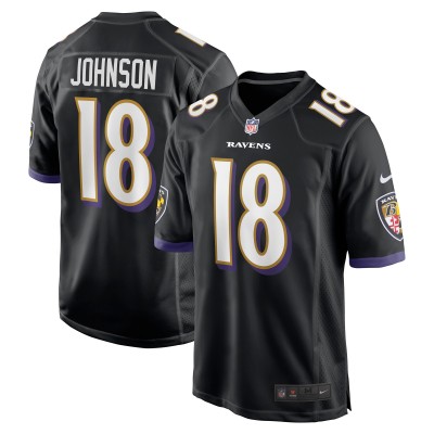 Diontae Johnson Baltimore Ravens Nike Alternate Player Game Jersey - Black