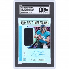 Trevor Lawrence Jacksonville Jaguars Autographed 2021 Panini Illusions First Impressions Relic Autograph #101 #21/99 SGC Authenticated 9/10 Rookie Card