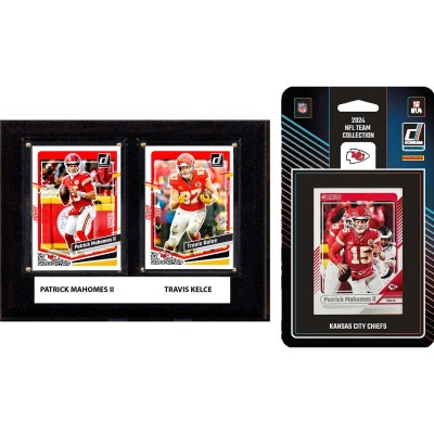 Kansas City Chiefs 6 x 8 Player Plaque & 2024 Team Trading Card Set