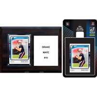 New England Patriots 6 x 8 Player Plaque & 2024 Team Trading Card Set