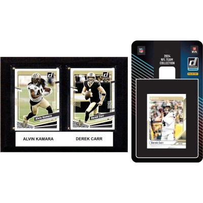 New Orleans Saints 6 x 8 Player Plaque & 2024 Team Trading Card Set