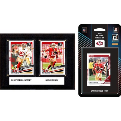 San Francisco 49ers 6 x 8 Player Plaque & 2024 Team Trading Card Set