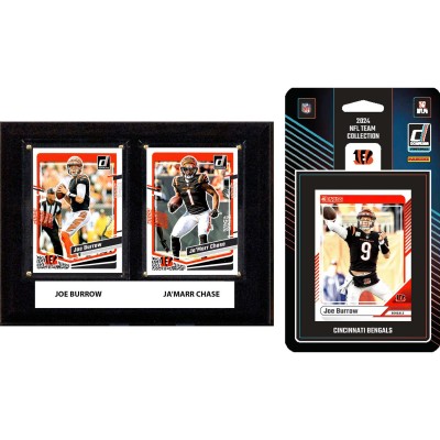Cincinnati Bengals 6 x 8 Player Plaque & 2024 Team Trading Card Set