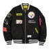 Pittsburgh Steelers New Era x Alpha Industries Black MA-1 Full-Zip Bomber Jacket Pittsburgh Steelers New Era x Alpha Industries Black MA-1 Full-Zip Bomber Jacket