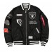 Las Vegas Raiders New Era x Alpha Industries Black MA-1 Full-Zip Bomber Jacket Las Vegas Raiders New Era x Alpha Industries Black MA-1 Full-Zip Bomber Jacket