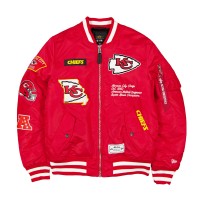 Kansas City Chiefs New Era x Alpha Industries Red MA-1 Full-Zip Bomber Jacket