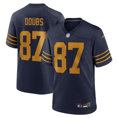 Игровая джерси Green Bay Packers Romeo Doubs Nike Navy The 1923 Classic Game