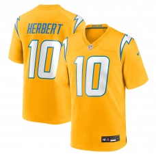 Джерси Los Angeles Chargers Justin Herbert Nike Gold Alternate Charger Power Game Player