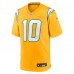 Джерси Los Angeles Chargers Justin Herbert Nike Gold Alternate Charger Power Game Player