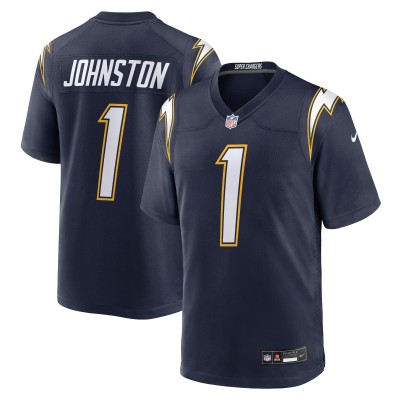 Джерси Los Angeles Chargers Quentin Johnston Nike Navy Alternate Super Chargers Game Player