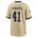 Игровая джерси New Orleans Saints Alvin Kamara Nike Gold Gameday Golds Alternate Game Player