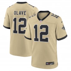 Игровая джерси New Orleans Saints Chris Olave Nike Gold Gameday Golds Alternate Game Player