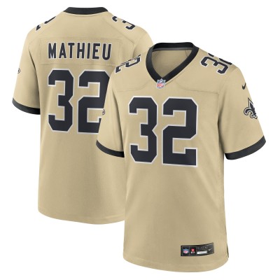 Игровая джерси New Orleans Saints Tyrann Mathieu Nike Gold Gameday Golds Alternate Game Player