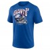 New York Giants Royal Helmet Tri-Blend T-Shirt