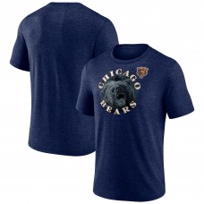 Футболка Chicago Bears Navy Sporting Chance Tri-Blend Футболка Chicago Bears Navy Sporting Chance Tri-Blend