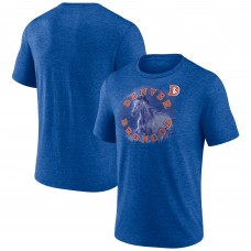 Футболка Denver Broncos Royal Sporting Chance Tri-Blend
