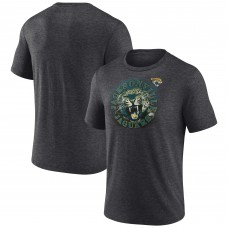 Jacksonville Jaguars Charcoal Sporting Chance Tri-Blend T-Shirt